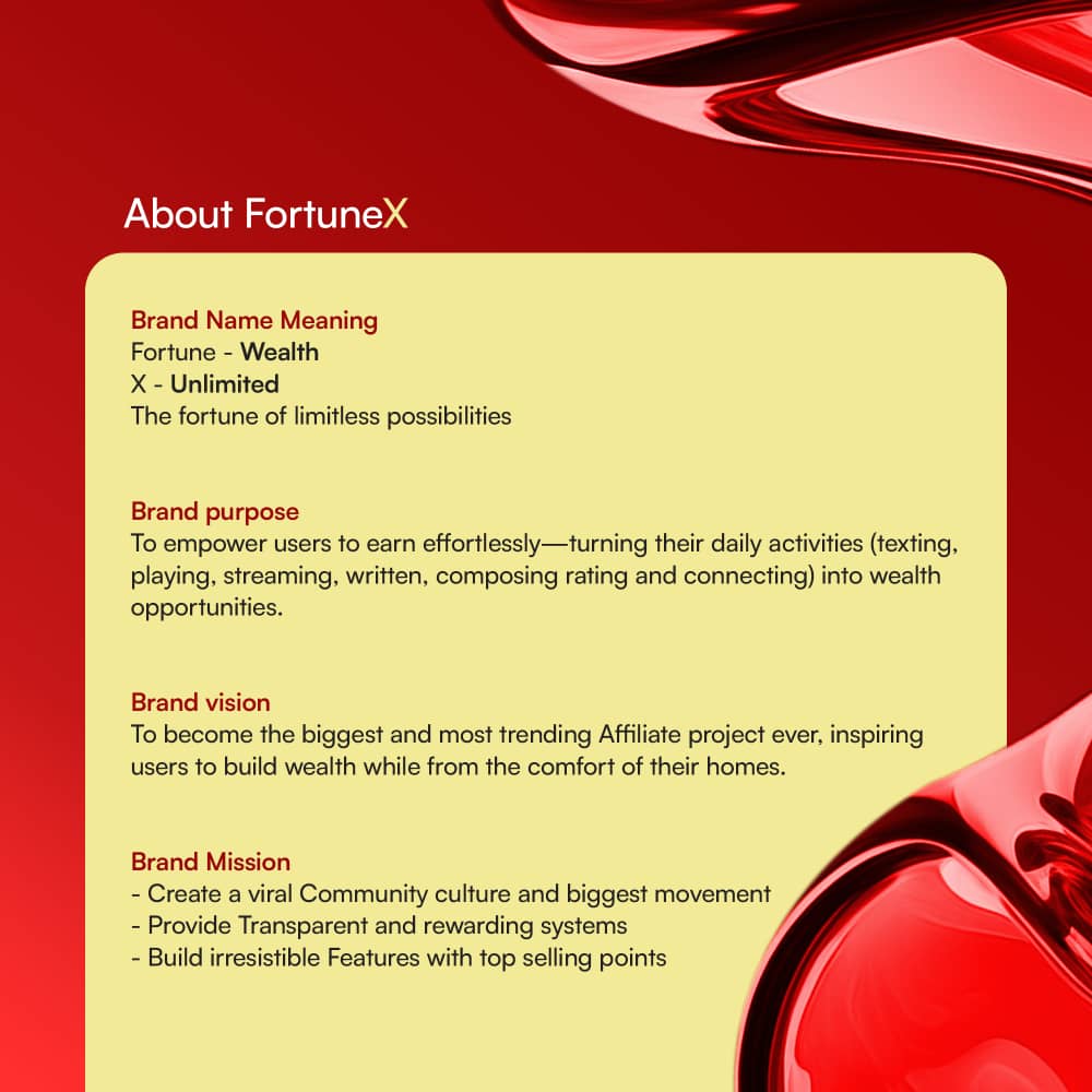 FortuneX brand vision